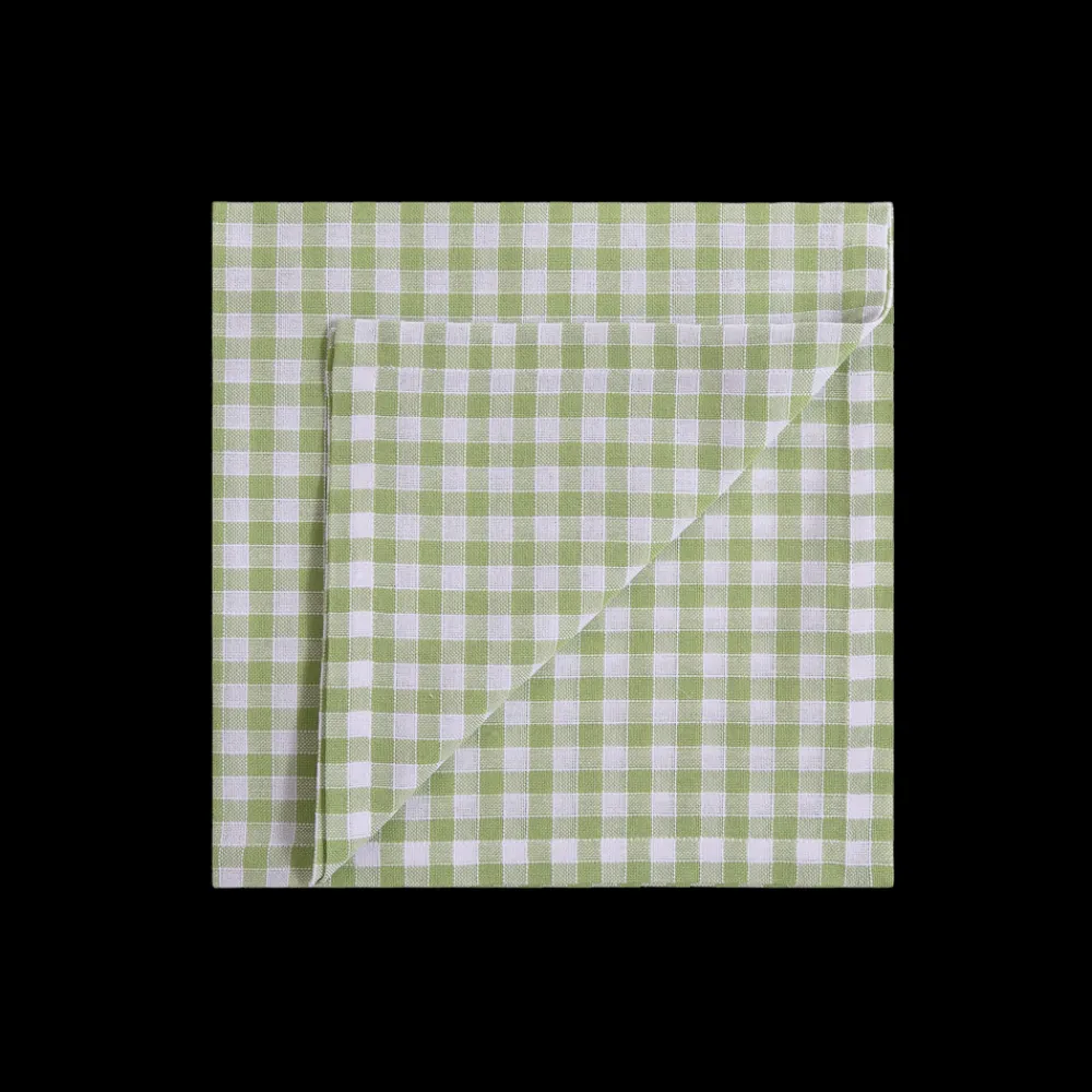 Z.d.G. Place Settings & Linens|Vichy Napkin in Sage