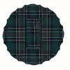 TriChi Design Place Settings & Linens|Vidro Green Tartan Napkin and Placemat, Set of 2