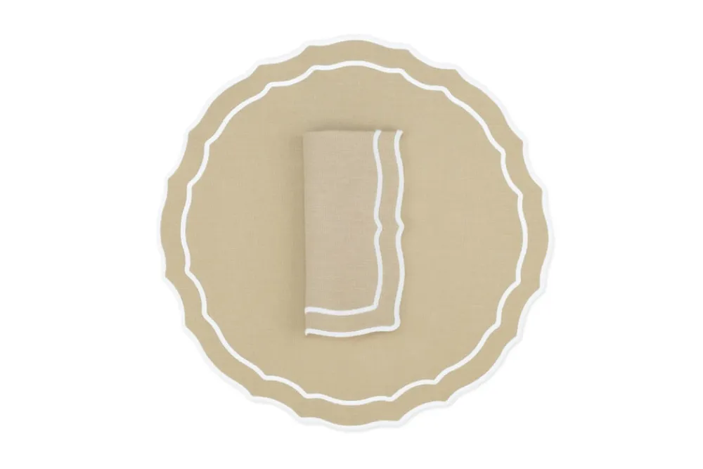 TriChi Design Place Settings & Linens|Vidro Linen Napkin and Placemat, Set of 4