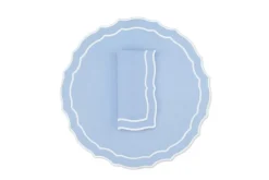 TriChi Design Place Settings & Linens|Vidro Linen Napkin and Placemat, Set of 4