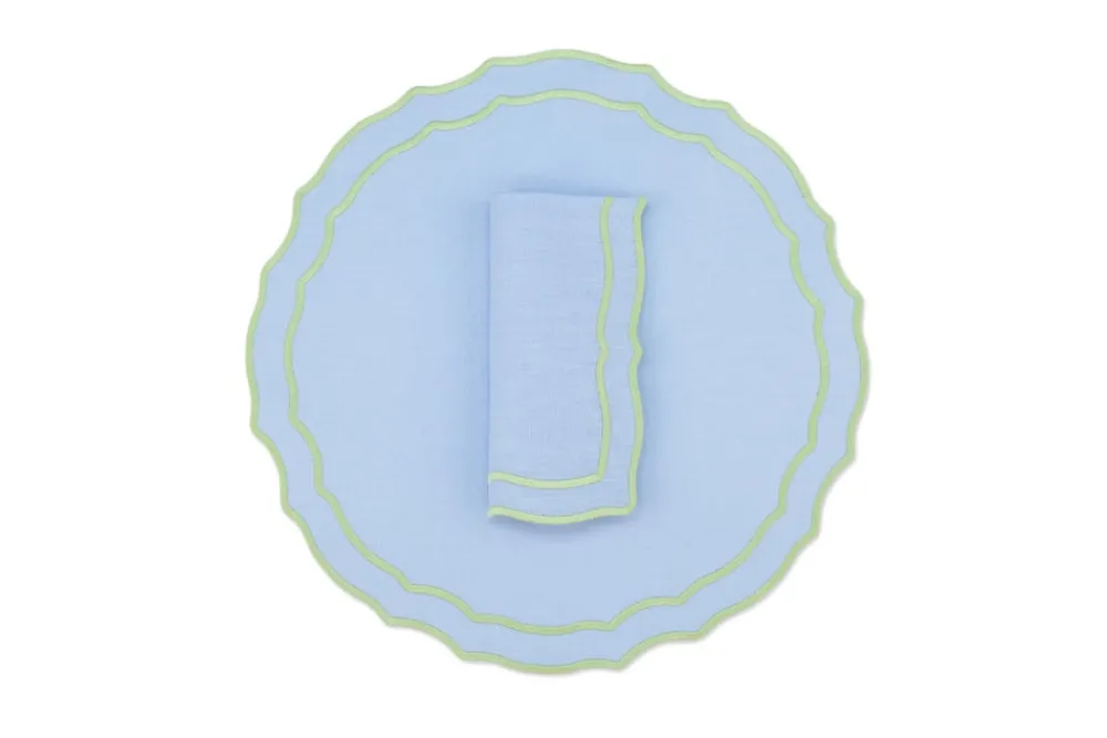 TriChi Design Place Settings & Linens|Vidro Linen Napkin and Placemat, Set of 4