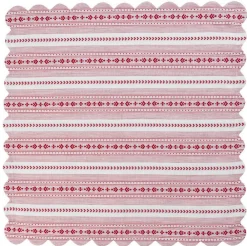 Juliska Place Settings & Linens|Villa Stripe 52" Square Tablecloth in Ruby