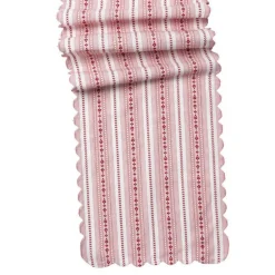 Juliska Place Settings & Linens|Villa Stripe 18" x 90" Table Runner in Ruby