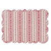 Juliska Place Settings & Linens|Villa Stripe Quilted Placemat in Ruby