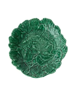 Cabana Dinnerware|Vine Leaf Cake Stand in Green
