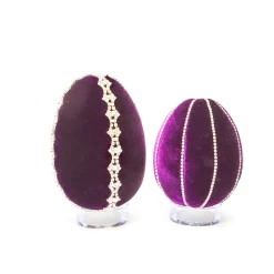 Hot Skwash Living|Décor|Violet Crystal Trimmed Egg