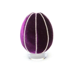 Hot Skwash Living|Décor|Violet Crystal Trimmed Egg