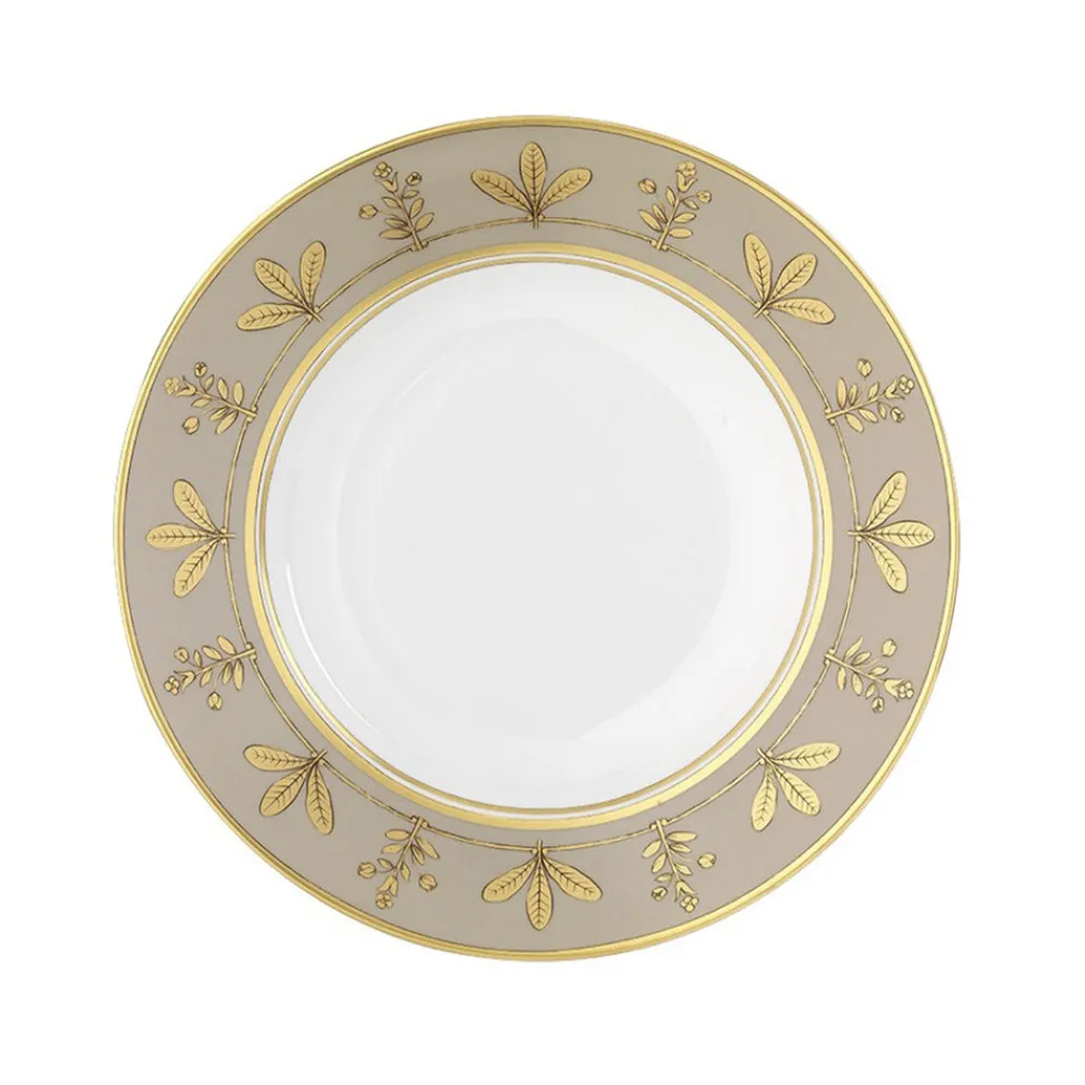 Ginori 1735 Dinnerware|Voliere Tortora Soup Plate