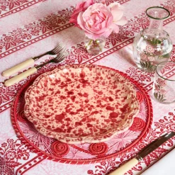 Cabana Place Settings & Linens|Volterra Blockprint Tablecloth