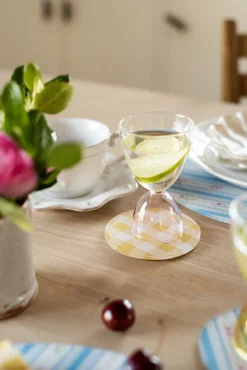 Proper Table Co. Place Settings & Linens|Wadsworth Goldenrod Gingham Coaster Set