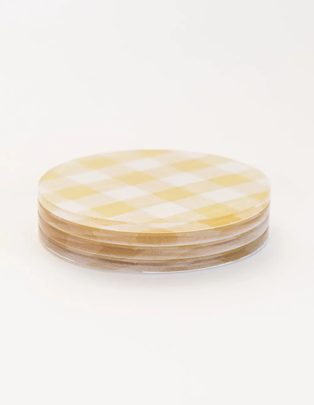Proper Table Co. Place Settings & Linens|Wadsworth Goldenrod Gingham Coaster Set