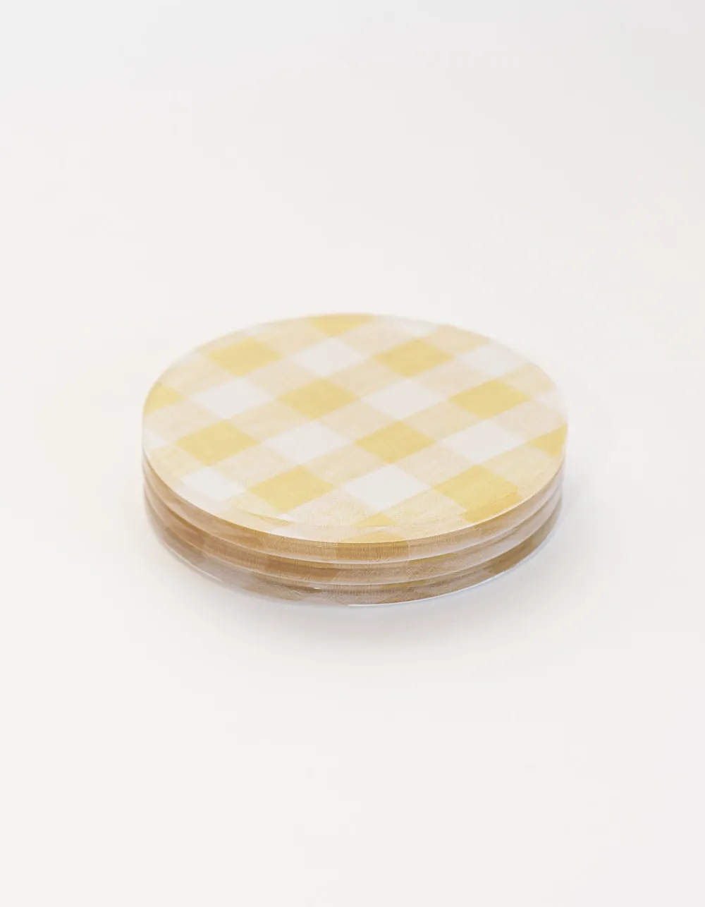 Proper Table Co. Place Settings & Linens|Wadsworth Goldenrod Gingham Coaster Set