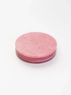 Proper Table Co. Place Settings & Linens|Waller Red Chambray Coaster Set