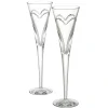 Waterford Glassware|Wishes "Love & Romance" Toasting Flute, Pair
