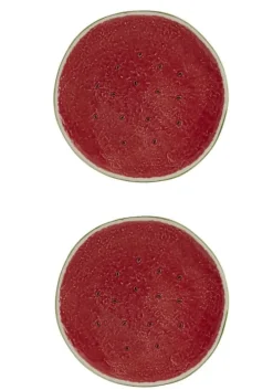 Bordallo Pinheiro Dinnerware|Watermelon Charger Plate, Set of 2