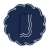 TriChi Design Place Settings & Linens|Waves Linen Napkin and Placemat in Cobalt, Set of 2