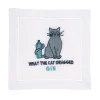 August Morgan Place Settings & Linens|What The Cat Dragged Gin Cocktail Napkins, Set of 4