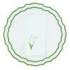 TriChi Design Place Settings & Linens|White Lily Linen Napkin and Vidro Placemat, Set of 4