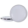 Golden Rabbit Dinnerware|White Pasta Plates in Solid White