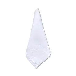 Chefanie Place Settings & Linens|White Peacock Dinner Napkins, Set of 4