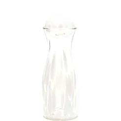 Paul Arnhold Glass Glassware|White Transparent Spotted Carafe