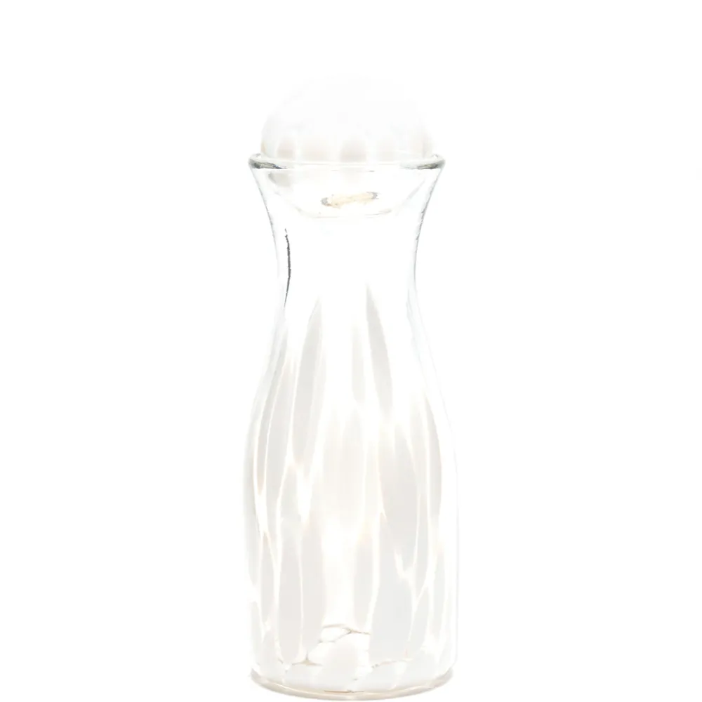 Paul Arnhold Glass Glassware|White Transparent Spotted Carafe