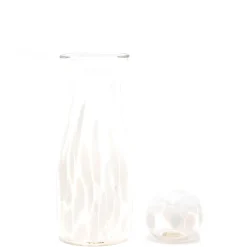 Paul Arnhold Glass Glassware|White Transparent Spotted Carafe