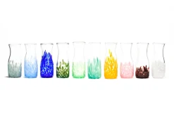 Paul Arnhold Glass Glassware|White Transparent Spotted Carafe