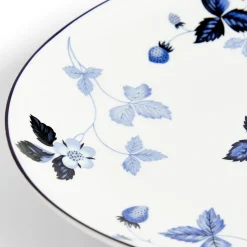 Wedgwood Dinnerware|Wild Strawberry Inky Blue Oval Serving Plate 11.7in