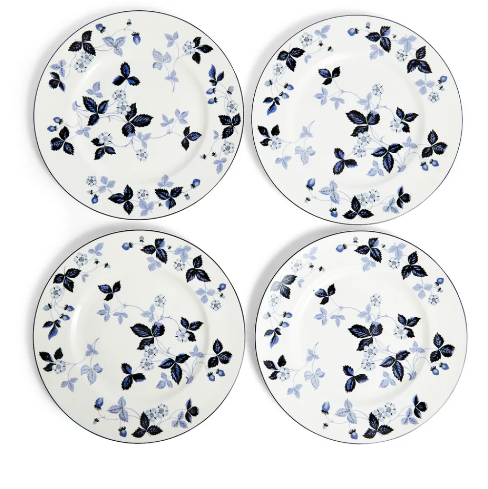 Wedgwood Dinnerware|Wild Strawberry Inky Blue Dinnerware, Set of 15