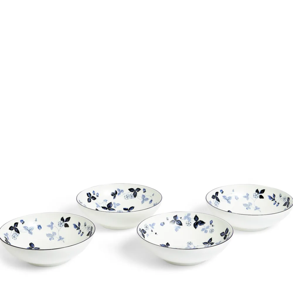 Wedgwood Dinnerware|Wild Strawberry Inky Blue Dinnerware, Set of 15