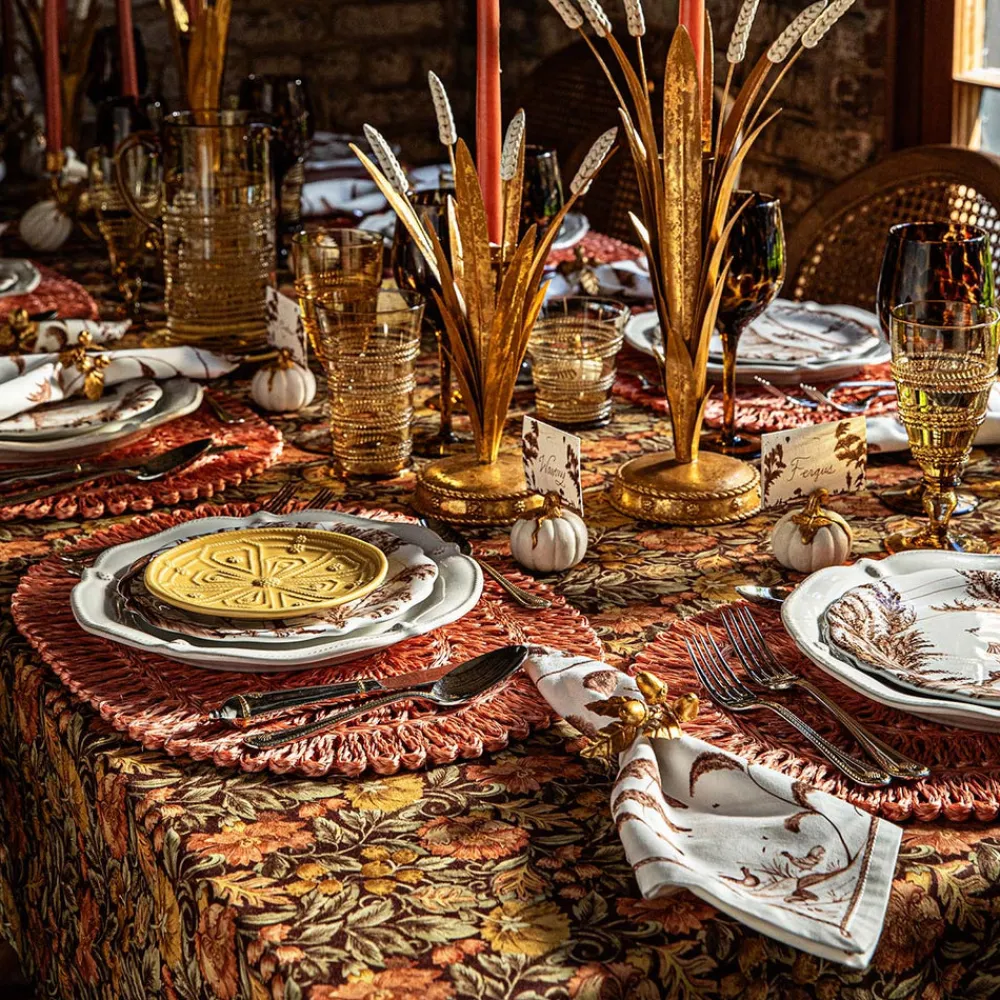 Juliska Place Settings & Linens|Willa 60" x 120" Tablecloth in Amber