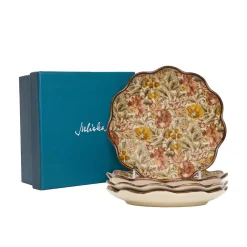 Juliska Dinnerware|Willa Cocktail Plate in Amber, Set of 4