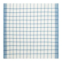 Caravan Place Settings & Linens|Windowpane Napkins in Blue & Natural, Set of 4