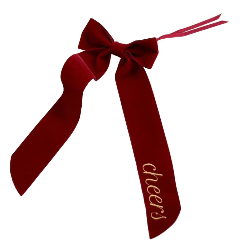 No Reservations Place Settings & Linens|Wine Bow “Cheers”