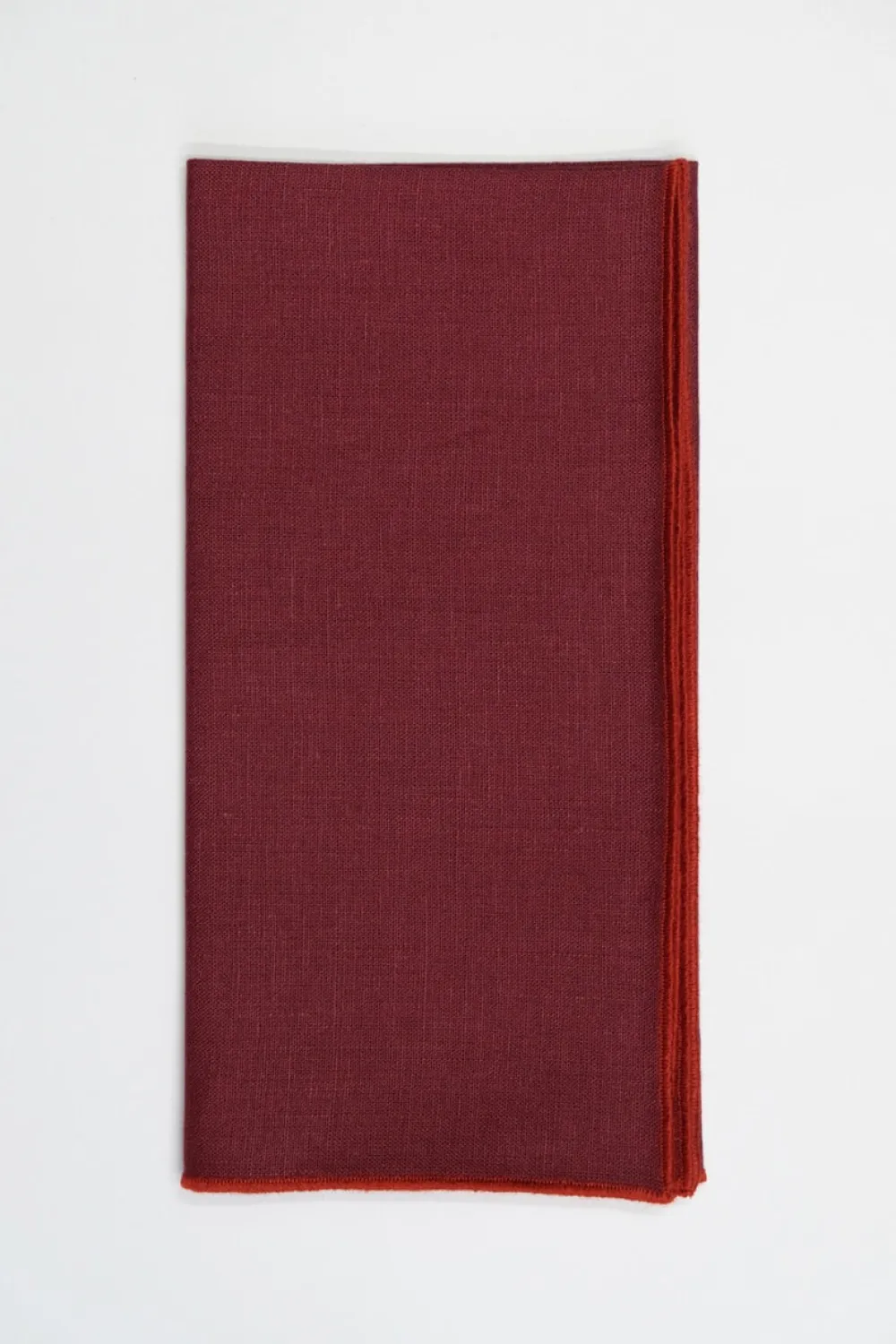 TriChi Design Place Settings & Linens|Wine Napkin Orange Small Trim, Set of 4