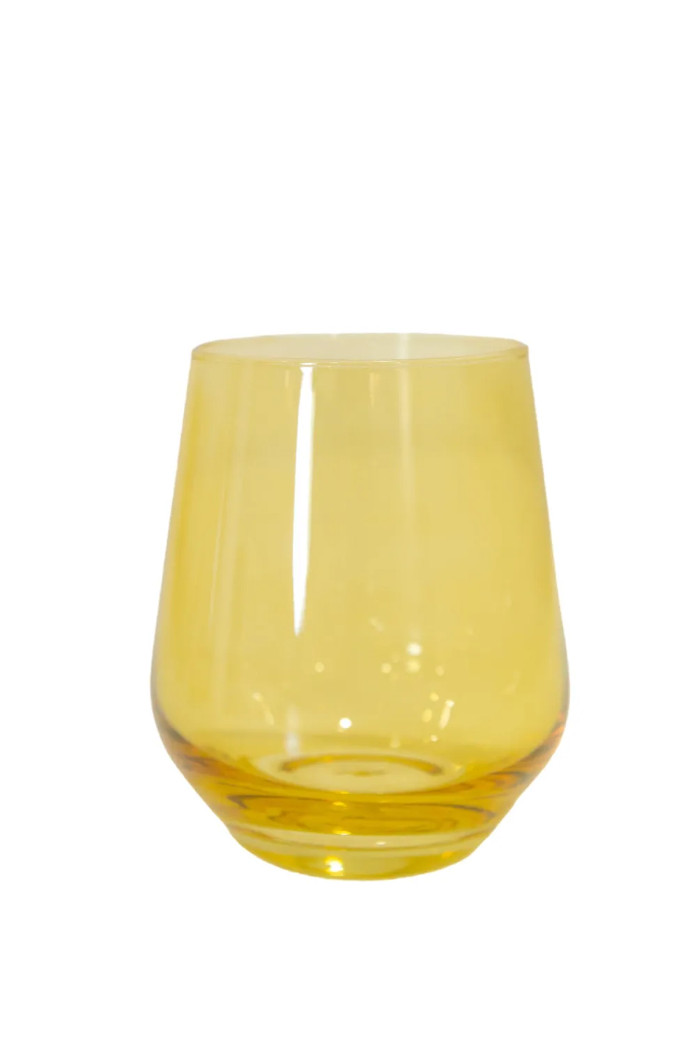 Estelle Colored Glass Glassware|Wine Stemless, Custom Set of 6