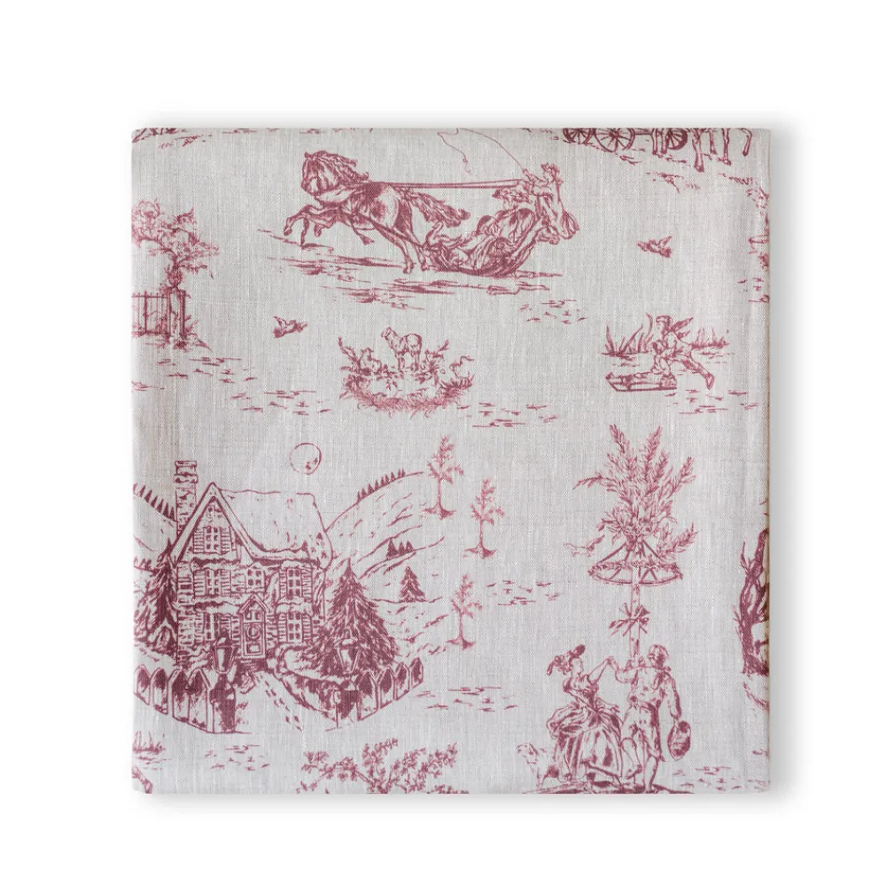 Nadia & Co Place Settings & Linens|Winter Wonderland Toile Tablecloth
