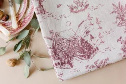 Nadia & Co Place Settings & Linens|Winter Wonderland Toile Tablecloth