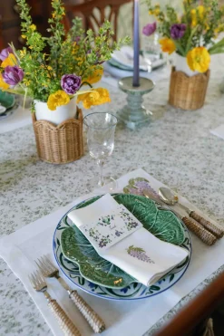 TriChi Design Place Settings & Linens|Wisteria Collection, Set of 2