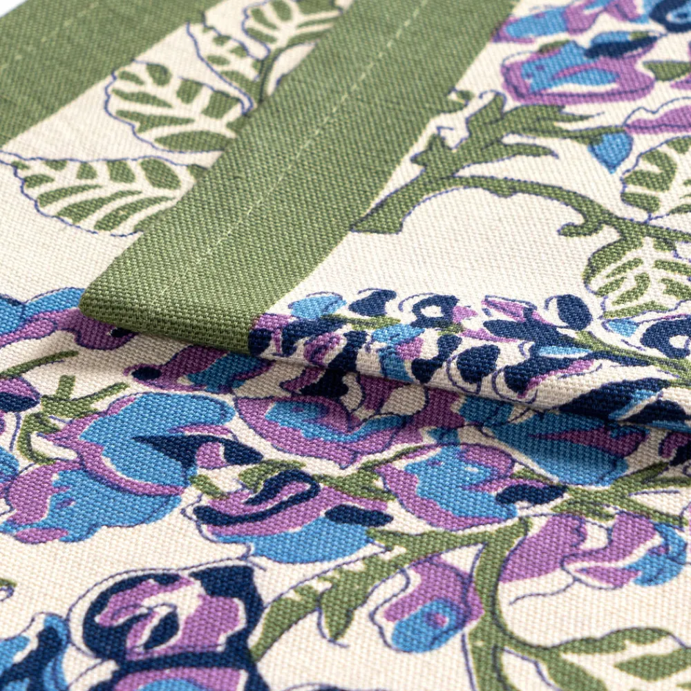 Couleur Nature Place Settings & Linens|Wisteria Green & Blue Runner