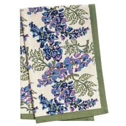 Couleur Nature Place Settings & Linens|Wisteria Green & Blue Tea Towels, Set of 3