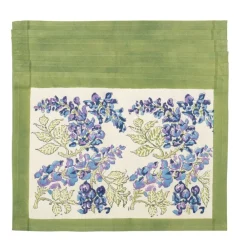 Couleur Nature Place Settings & Linens|Wisteria Mats in Blue & Green, Set of 6
