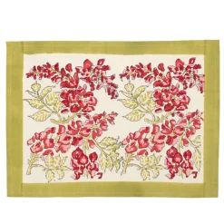 Couleur Nature Place Settings & Linens|Wisteria Mats in Pink & Green, Set of 6