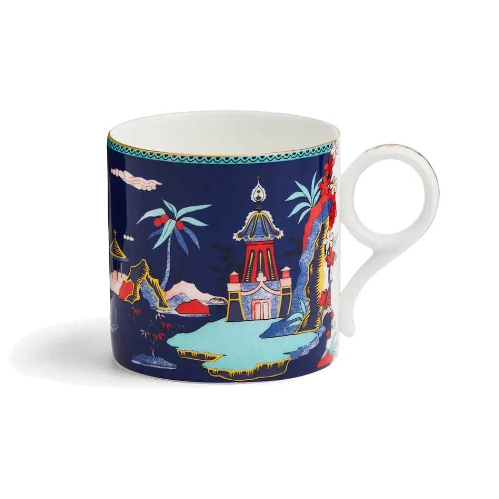 Wedgwood Dinnerware|Wonderlust Mug in Blue Pagoda