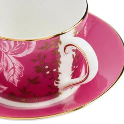 Wedgwood Dinnerware|Wonderlust Tonquin Teacup & Saucer in Pink