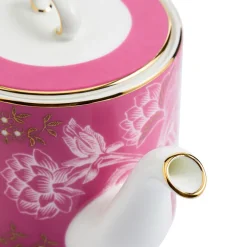 Wedgwood Dinnerware|Wonderlust Tonquin Teapot in Pink