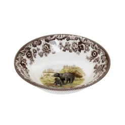 Spode Dinnerware|Woodland Ascot Cereal Bowl with Black Bear