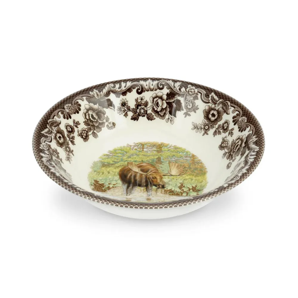 Spode Dinnerware|Woodland Ascot Cereal Bowl with Magestic Moose