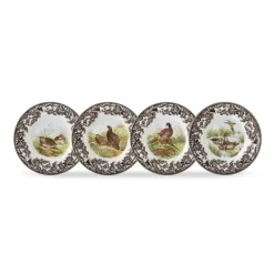 Spode Dinnerware|Woodland Canape Plates, Set of 4 Birds